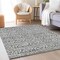 Homeroots 9' X 12' Charcoal Gray And Ivory Geometric Washable Indoor Outdoor Area Rug 583484 - alternate 4
