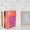 Acrimet Clear Plastic Bookends 1 Pair, Book Holder (Clear Purple), 2PK 290.5 - alternate 3