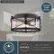 Vaxcel Harrison Matte Black 3-Light Flush Mount Ceiling Light with Clear Seeded Glass, 13.25-In. C0359 - alternate 4