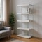 Homeroots 59" White Glass Four Tier Etagere Bookcase 333149 - alternate 3