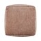 Homeroots 18" Beige Chenille Cube Pouf Ottoman 534103 - alternate 4