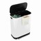 Happimess Beni Kitchen Trash/Recycling 16-Gallon Double-Bucket Step Trash Can w/ Odor Filter, Cotton White HPM1014C - alternate 3