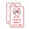 Signmission No Bike Parking on Handicap Access Ramp, 12'' X 18'' 2 Signs, Heavy Gauge Aluminum, 2PK A-1218-2PACK-23855 - alternate 1