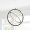Jonathan Y Orbit 16.5" Adjustable Integrated LED Metal Pendant, Black JYL7211A - alternate 3
