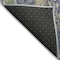 Homeroots 8' Navy Blue Green And Brown Round Floral Washable Indoor Outdoor Area Rug 605291 - alternate 4