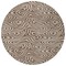 Homeroots 8' Brown And Beige Round Abstract Washable Indoor Outdoor Area Rug 598958 - alternate 4