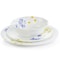 Gibson Ultra Violet Floral 12 Piece Tempered Opal Glass Dinnerware Set 97245.12 - alternate 3