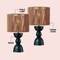 Jonathan Y Sherry 22" Bohemian Coastal Hourglass Totem Resin w/Hand-Woven Paper Rope Drum Shade LED Table, 2PK JYL5513C-SET2 - alternate 3