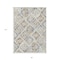 Homeroots 8' X 10' Ivory And Cream Geometric Washable Indoor Outdoor Area Rug 609139 - alternate 5