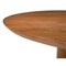 Homeroots 56" Brown Solid Wood Ribbed Texture Pedestal Base Round Dining Table 572214 - alternate 3