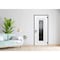 Vdomdoors Steel Door Ballucio 6044 Gray Graphite Stainless Inserts Single Modern Painted-W36xH80-Left Inswing BALLUCIO6044EXD-GRE-W36xH80-LH-I - alternate 2
