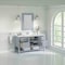 James Martin Vanities 60 in. Single Vanity, Serenity Blue, w/Single Hole 3 CM White Zeus Quartz Top & Backsplash 330-V60S-SRB-1WZ - alternate 2