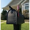 Architectural Mailboxes Admiral Aluminum Post-Mount, Textured Black ADM11BAM - alternate 2