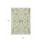 Homeroots 3' X 5' Sage And Ivory Damask Washable Indoor Outdoor Area Rug 614395 - alternate 3