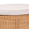 Bali & Pari Palm Scallop Natural Rattan Ottoman, 26" Round 259-14091-ZORO - alternate 3