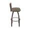 Holland Bar Stool Co Revelle 30in Swivel Bar Stool with Bronze Finish, Medium Back and Graph Cork Seat 881 - alternate 4