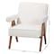 Baxton Studio Georgina Japandi Cream Boucle and Walnut Brown Wood Accent Chair 253-14003-ZORO - alternate 4