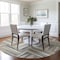 Homeroots 8' Beige Gray And Ivory Round Geometric Washable Indoor Outdoor Area Rug 598234 - alternate 3