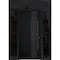 Vdomdoors Steel Door Deux 6078 Black Enamel 2 Sidelight and Transom Window Sidelite Entry Door Painted W14+36 DEUX6078EXD-BLK-W14+36+14 X H80+16-LH-I - alternate 1