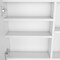 Homeroots 20" White Wood Floating Single Door Bathroom Vanity And Medicine Cabinet With Mirror 543589 - alternate 3