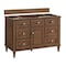 James Martin Vanities Lorelai 48" Single Vanity, Mid-Century Walnut, w/ 3 CM Tajnar Eclos Top 424-V48-WLT-3TJR - alternate 5