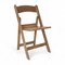 Flash Furniture HERCULES Chestnut Indoor/Outdoor Lightweight Wood Look Resin Folding Event Chair with Slatted Seat LE-L-1-CHSNT-SLAT-GG - alternate 1