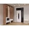 Vdomdoors Front Exterior Prehung Steel Door Ronex1277 Black Enamel Sidelight and Transom Window Sidelite RONEX1277EXD-BLK-W36+14xH80+16-RH-I - alternate 4