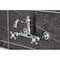 Kingston Brass Two-Handle Wall Mount Bridge Kitchen Faucet, Polished Chrome KS3251AX - alternate 3