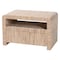 Bali & Pari Hannah Bohemian Woven Grasscloth 1-Drawer Nightstand 255-14047-ZORO - alternate 1