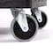 Neiko Utility Cart, 500 Pound Service cart with Wheels, Adjustable Handle Black Plastic Push Cart 53051A - alternate 3