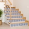 Homeroots 12" X 12" Blue And White Mosaic Peel And Stick Removable Tiles 554314 - alternate 2