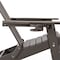 Homeroots 35" Chocolate Heavy Duty Plastic Adirondack Chair 530699 - alternate 3