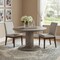 Homeroots 47" Gray Wood Pedestal Base Round Top Dining Table 631270 - alternate 3