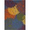 Homeroots 5' X 7' Blue Yellow and Green Indoor Outdoor Area Rug 527605 - alternate 4