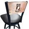 Holland Bar Stool Co 25" Blk Wrinkle POW/MIA Swivel Bar Stool, Laser Engraved Back L03825BWMedMplAPOWMIABlkVinyl - alternate 1