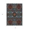 Homeroots 3' X 5' Denim Blue Brick Red And Brown Oriental Washable Indoor Outdoor Area Rug 597680 - alternate 5