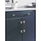 Amerock Urbanite 5-1/16 in 128 mm Center-to-Center Polished Chrome/Brushed Matte Black Cabinet Pull BP77812826BMB - alternate 4