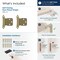 Amerock 3/8in 10mm Inset Self Closing Face Mount Golden Champagne Cabinet Hinge, 1 Pair BPR7928BBZ - alternate 2