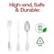 Smarty Had A Party Shiny Metallic Silver Baroque Plastic Cutlery Set - Spoons, Forks and Knives (600 Guests), 1800PK 7959-SBQCS-CASE - alternate 3