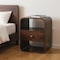 Homeroots 22" Chestnut Solid Wood One Drawer Nightstand 651502 - alternate 1