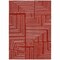 Homeroots 8' X 10' Red And Ivory Geometric Washable Indoor Outdoor Area Rug 600861 - alternate 2