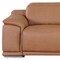 Homeroots 107" Chestnut Italian Leather Reclining Metal USB Sofa 720279 - alternate 4