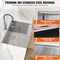 Vevor 36" Top Mount Farmhouse Kitchen Sink Single Bowl Basin 304 Stainless Steel TXHW362209RS1 - alternate 6