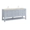 James Martin Vanities Breckenridge 72" Double Vanity, Serenity Blue, w/ 3 CM Siberian Silestone Top 330-V72-SRB-3SFR - alternate 4