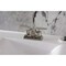 Kingston Brass Double-Handle 4" Centerset Bathroom Faucet with Pop-Up Drain, Brushed Nickel FSC4648CML - alternate 4