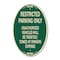 Signmission Restricted Parking Only Unauthorized Vehicles, 12 In X 18 In Architectural, Heavy Gauge Aluminum A-OV-G-1218-22977 - alternate 1