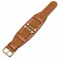 Elegani Canvas Band Compatible with Apple Watch 45mm, Brown, Brown/Rose Gold/Yellow Gold Buckle NLT-BRN-45 - alternate 1