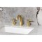 Kingston Brass Widespread Bathroom Faucet with Knurled Handle and Brass Pop-Up, Brushed Brass KS2967KNL - alternate 2