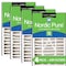 Nordic Pure 16x25x5 Plus Carbon Pleated Air Filter, High Capacity, MERV 13, 4 PK 16x25x5ABM13+C-4 - alternate 1