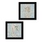 Homeroots Set Of Two Coral Seahorse Black Framed Print Wall Art, 2PK 407935 - alternate 1